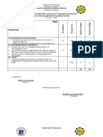 Skills TOPIC & Content Standards: Table of Specifications in Grade 10 Science Second Quarter Examinations