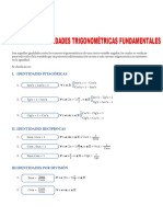 Ejercicios de Identidades Trigonométricas Fundamentales para Quinto Grado de Secundaria