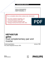 Data Sheet: HEF4007UB Gates