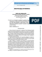 Boletín Oficial de La Provincia de Málaga: Administración Autonómica