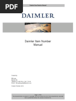 Daimler Item Number Manual