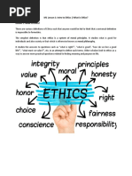 M1 Lesson 1: Intro To Ethics - What Is Ethics? Lesson 1: What Is Ethics?