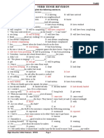 Verb Tense - Revision - No.1