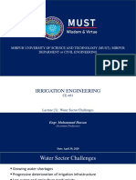 Lecture 3 - Water Sector Challanges