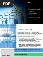 Week 1 Introduction To Clinical Chemistry