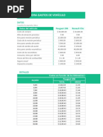 Planilla de Excel para Calculadora de Gastos de Vehiculo