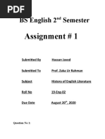 BS English 2nd Semester