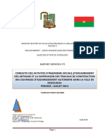 Rapport Mensuel Dédougou Du 16 Aout À Envoyer 2, Mois de Juiller