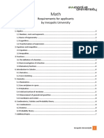 Requirements For Applicants by Innopolis University