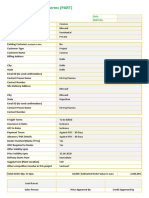 Pre Approved Rates & Terms (PART) : Customer & Project Details