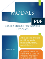 Grade 10 Modals