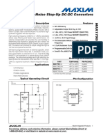 Low-Noise Step-Up DC-DC Converters: General Description Features