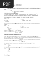 Physics Electricity CBSE 10