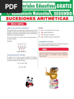 Sucesiones Aritméticas para Segundo Grado de Secundaria