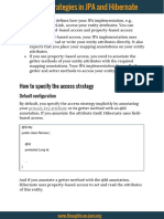 Access Strategies in JPA and Hibernate