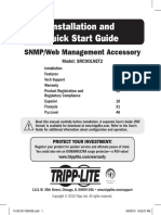 Installation and Quick Start Guide: SNMP/Web Management Accessory