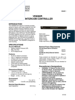 VE8090R Ip Intercom Controller: Access Methods Nominal Power Requirements