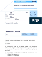 Spurious OVERWNG LOCK Inop Sys Displayed On Ecam: Engineering Support