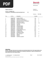 Rexroth: Spare Parts List