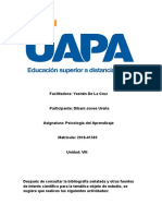 Tarea#8 de Psicologia Del Aprendizaje