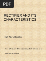 Rectifiers and Its Characteristics