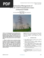 Construction Management of EVH & UVH Transmission Lines A Practical Guide