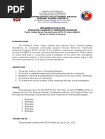 Implementation Plan Enhanced Community Immersion Program Public Safety Basic Recruit Course RTC 10 Class 2020-01 Alpha To Charlie Company