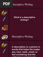 Descriptive Writing Powerpoint