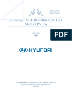 Hyundai Motor India Limited: An Overview: Maketting Management