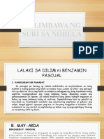 HALIMBAWA NG SURI SA NOBELA Lalaki Sa Dilim