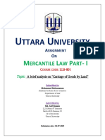 Mercantile Law Part-I Assignment