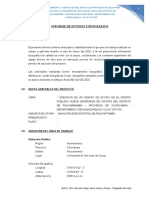 Informe de Servicio Topográfico