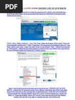 How To Order A Long Form Certificate of Live Birth PDF