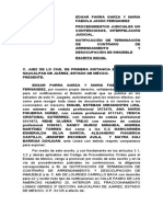 Requerimiento Judicial de Pago Escrito Inicial