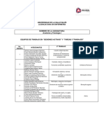 Equipos de Trabajo Sesiones Activas y Tareas "Anatomía y Fisiología I"