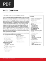 Si827X Data Sheet: 4 Amp Isodriver With High Transient (DV/DT) Immunity