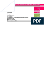 Income Tax Planner FY 2020-21