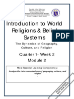 IWRBS - Q1 - Mod2 - The Dynamics of Geography, Culture, and Religion PDF