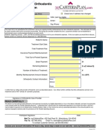 2009 University of Dayton Ortho Claim Form Trad