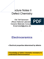 Lecture Notes II Defect Chemistry