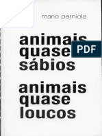 Animais Quase Sábios, Animais Quase Loucos by Mario Perniola PDF