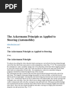 The Ackermann Principle As Applied To Steering