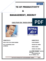 Institute of Productivity & Management, Meerut: Case Study On: "Nivea For Men"