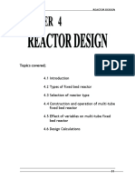 Chap 4. Design of Reactor