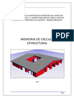 Memoria de Calculo Estructuras - Puesto de Salud