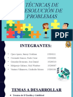 Técnicas de Resolución de Problemas