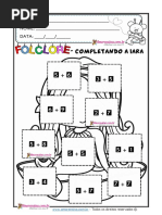 Atividades Educativas de Matemática Folclore Quebra Cabeça Adiação Iara PDF