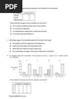 Gas Exchange in Humans (Multiple Choice) QP PDF