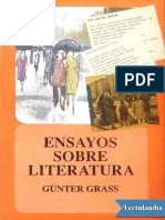 Ensayos Sobre Literatura - Gunter Grass