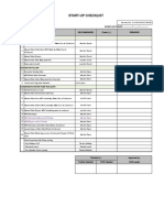 SLK-KTG1-OPR-CL-TBN-002 Filling Water Condensate Check List